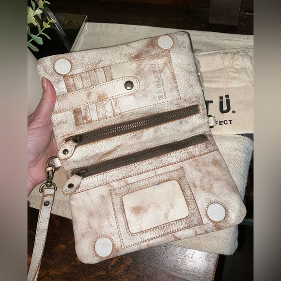 NWT Bed Stu Leather Cadence Wallet Wristlet Crossbody Nectar Lux MSRP $175 - Picture 13 of 16